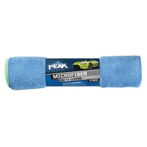 Peak 3-Piece Microfiber Auto Cloth 12 x 16inch Peak 3-Piece Microfiber Auto Cloth 12 x 16inch